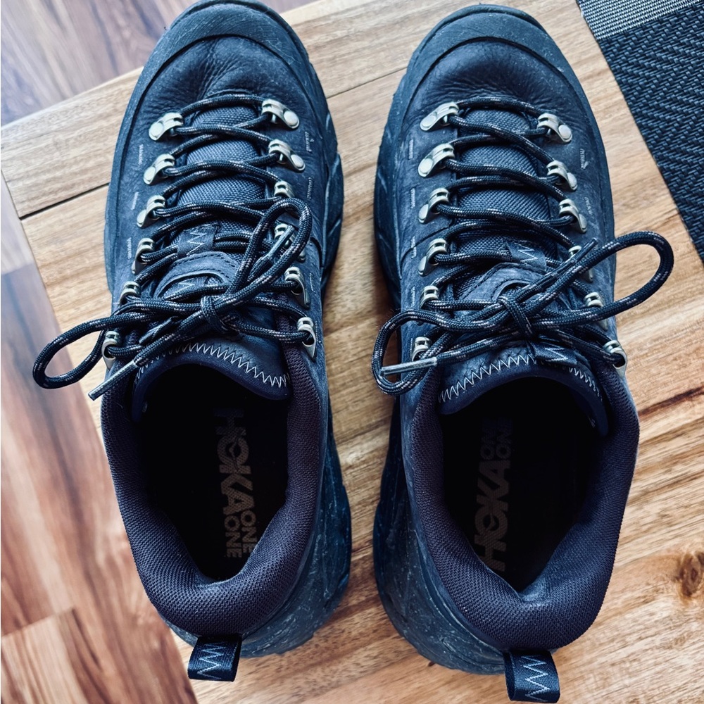Hoka Tor Summit Black Hiking Trail Shoes Lightweight Size 9,5US Men’s - Picture 4 of 7